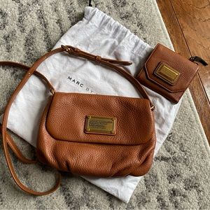 Marc by Marc Jacobs mini leather bag and wallet set